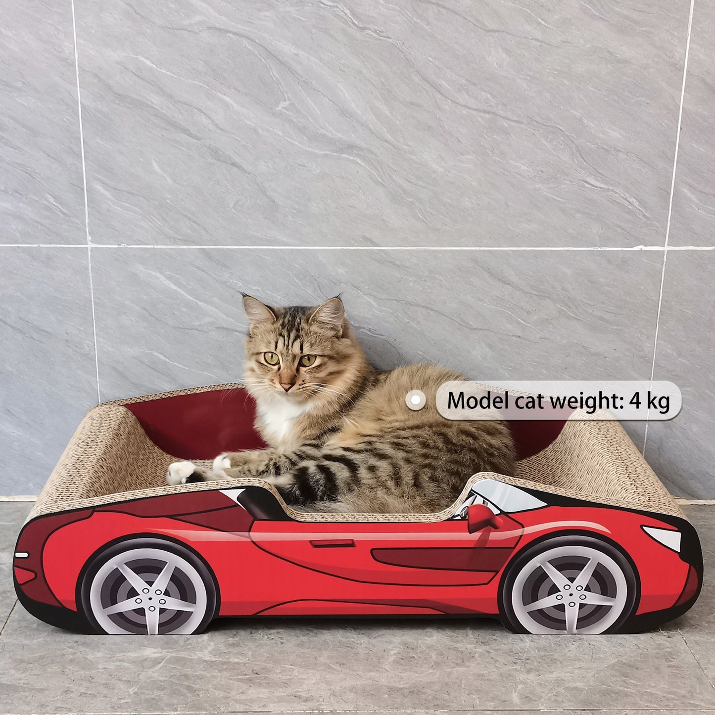 Red Sports Car Cat Scratcher Lounge