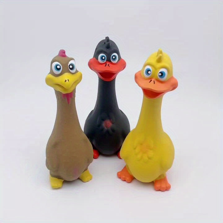 Adorable Duck/Chicken Shaped Dog Chew Toy
