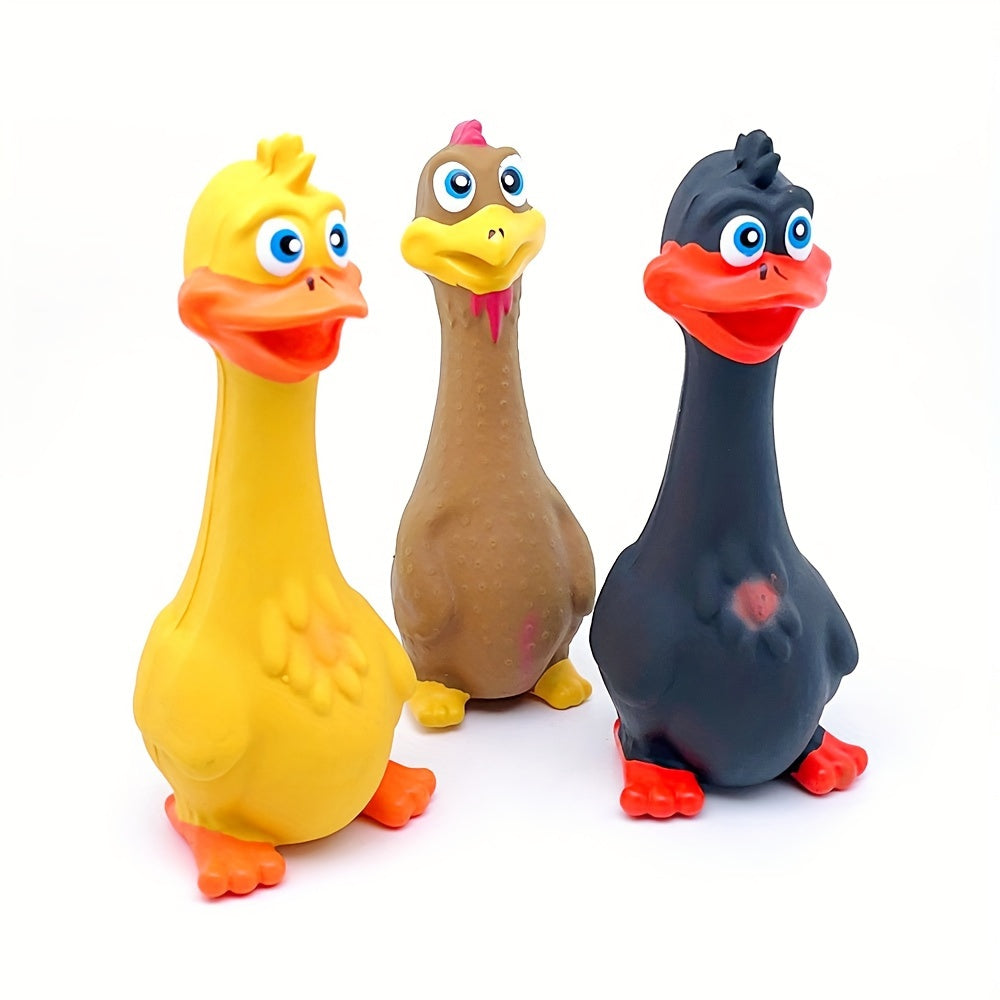 Adorable Duck/Chicken Shaped Dog Chew Toy