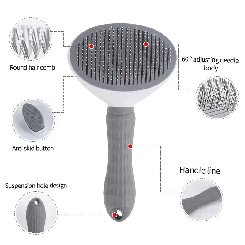 Dog/Cat Brush Self Cleaning