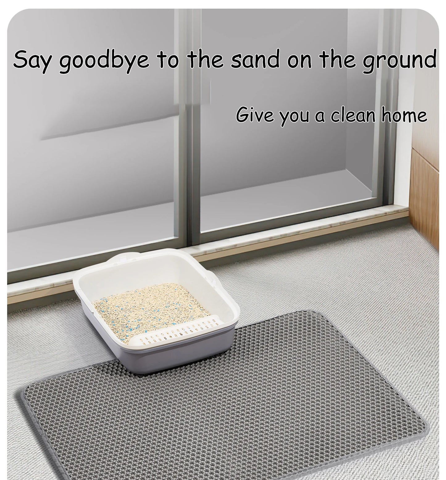 Large Waterproof Cat Litter Mat