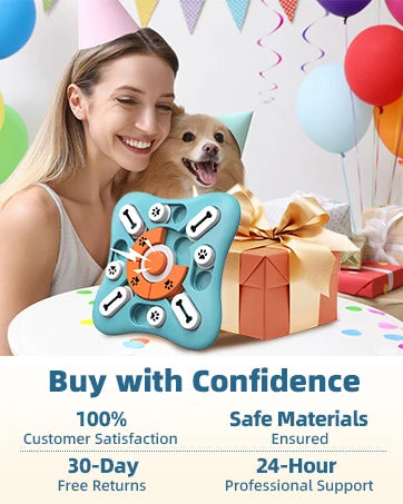 Interactive Dog Treat Puzzle Toys for IQ Training & Mental Stimulating