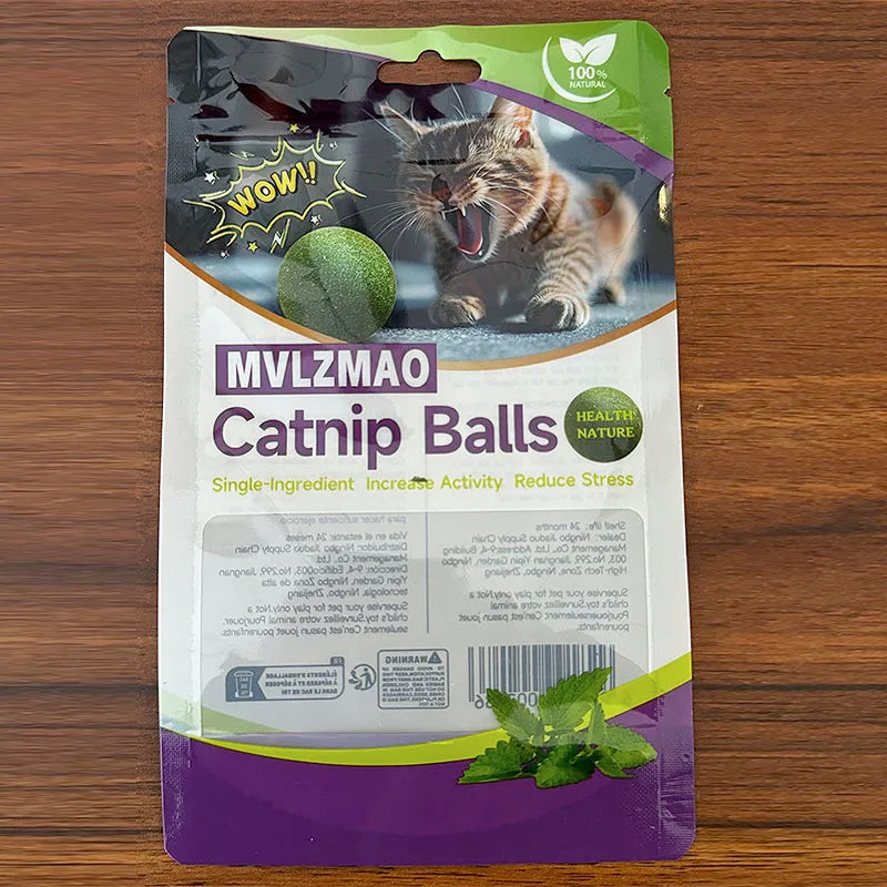 Mint Toys Edible Catnip Ball Safety Healthy Cat Catnip