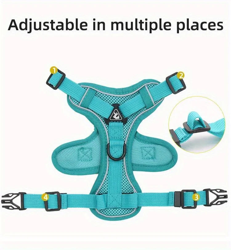 No Pull Dog Harness and Leash Set Adjustable