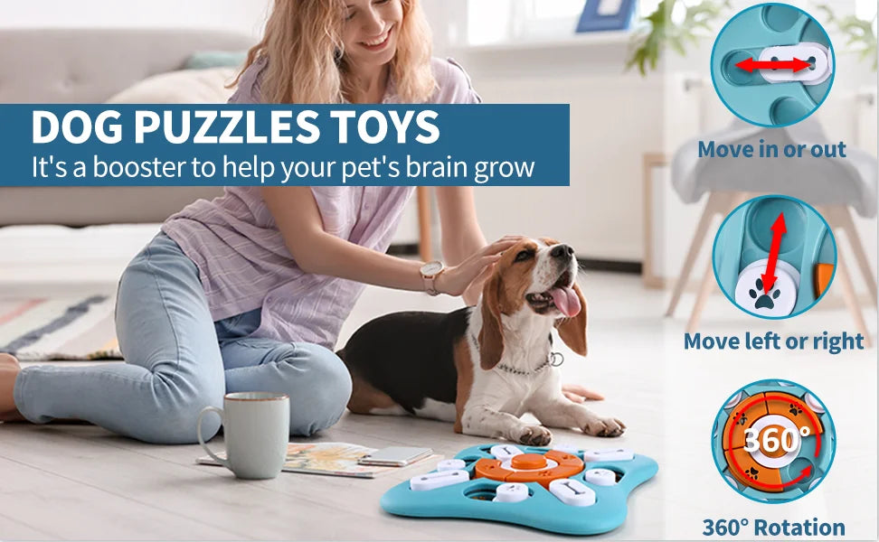 Interactive Dog Treat Puzzle Toys for IQ Training & Mental Stimulating