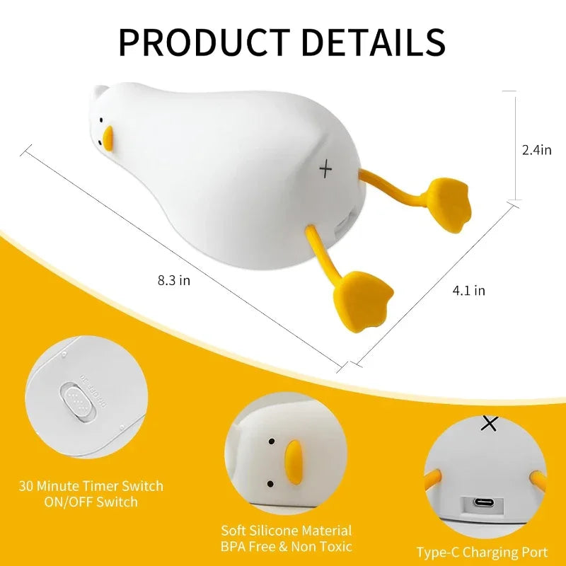 Soft Silicone Night Light - USB Rechargeable