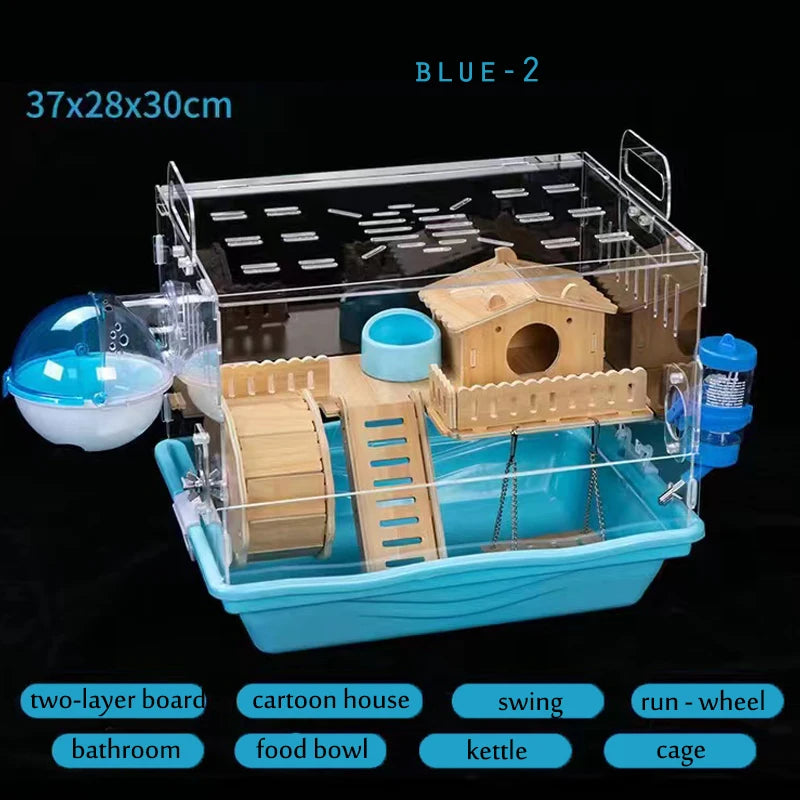 Acrylic Hamster House Cage