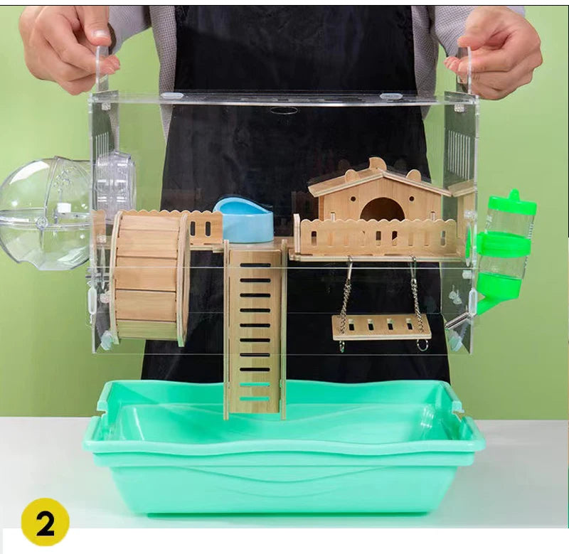 Acrylic Hamster House Cage
