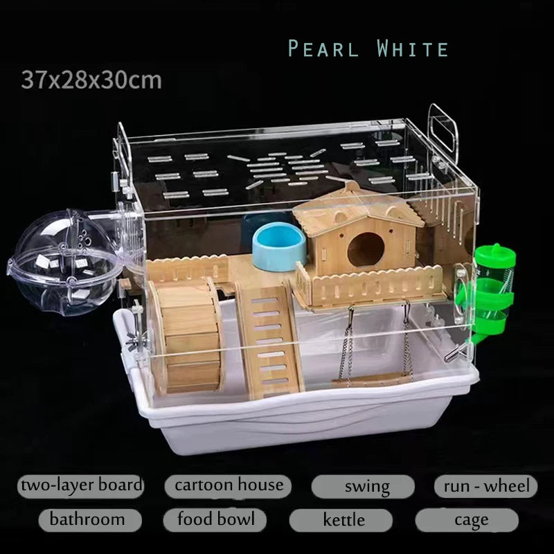 Acrylic Hamster House Cage