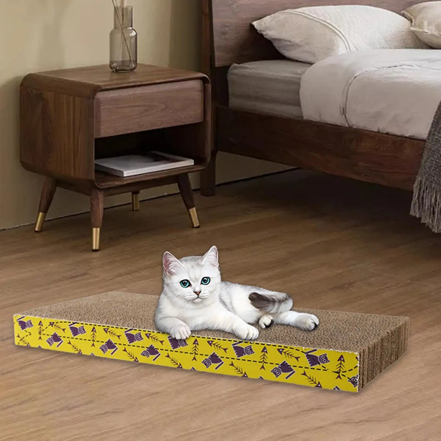 Cat Scratching Board Bed