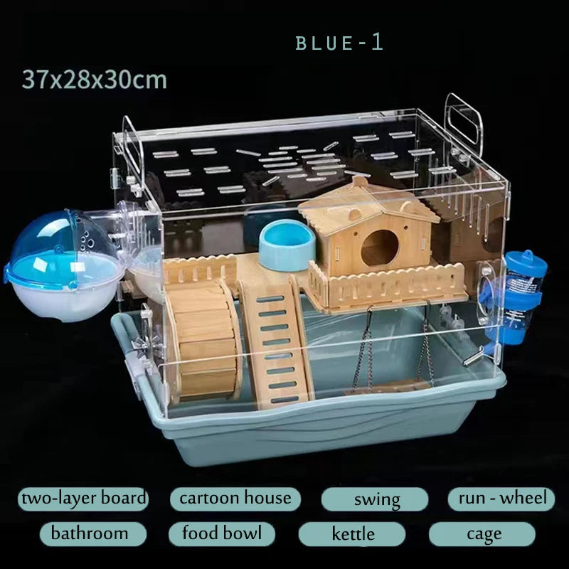 Acrylic Hamster House Cage