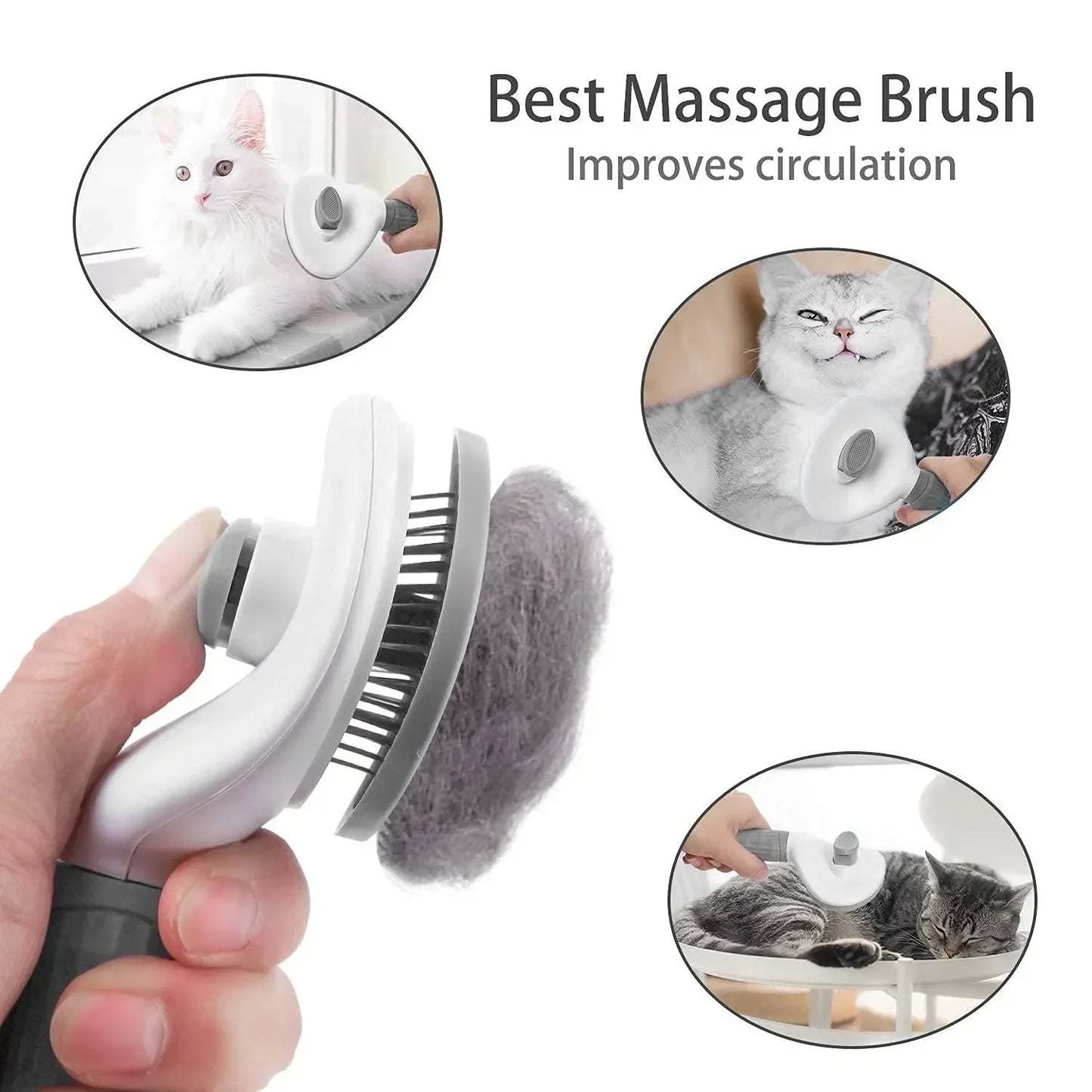 Dog/Cat Brush Self Cleaning