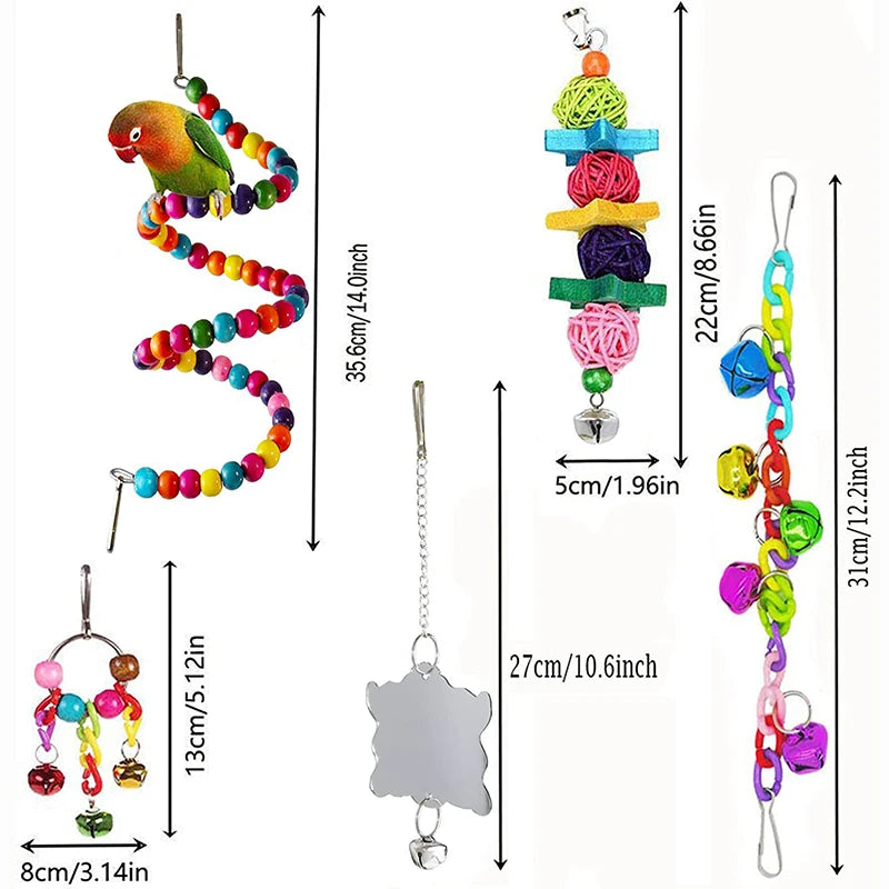 Bird Cage Toys for Parrots