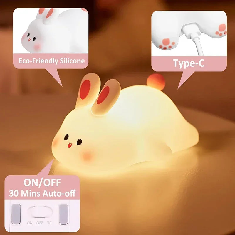 Soft Silicone Night Light - USB Rechargeable
