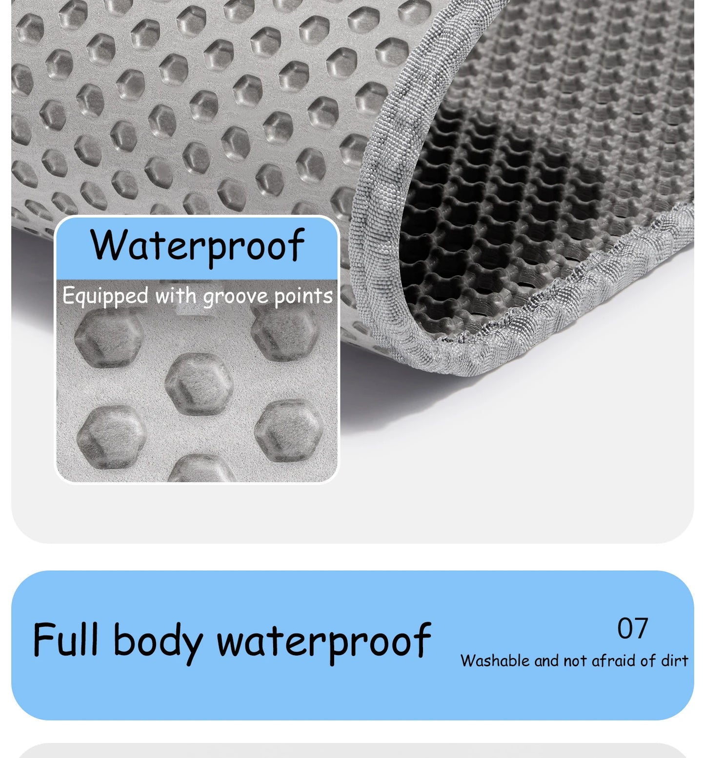 Large Waterproof Cat Litter Mat