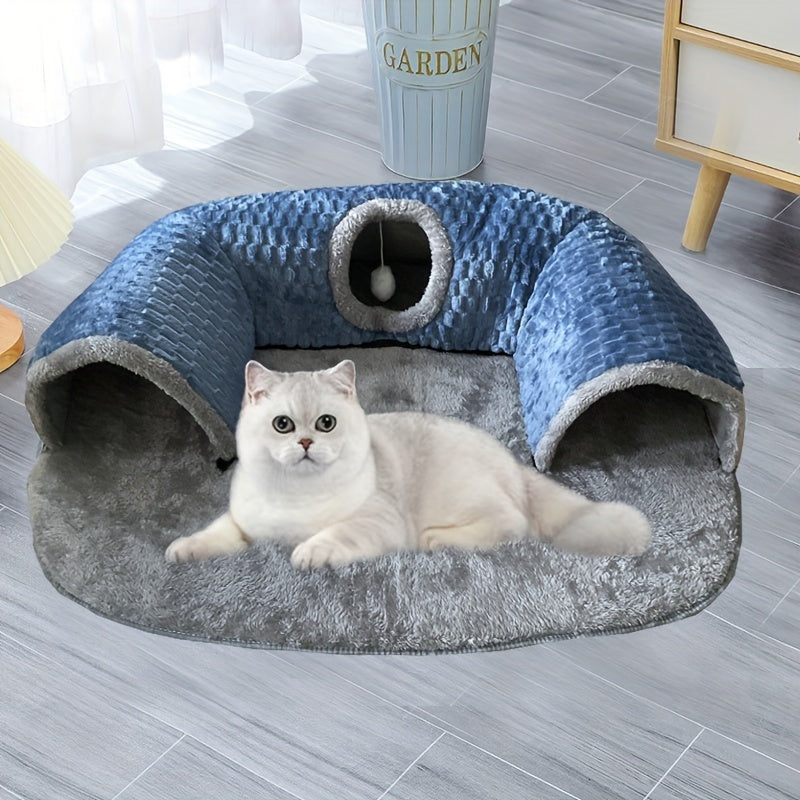 3-in-1 Cosy Cat Tunnel Bed