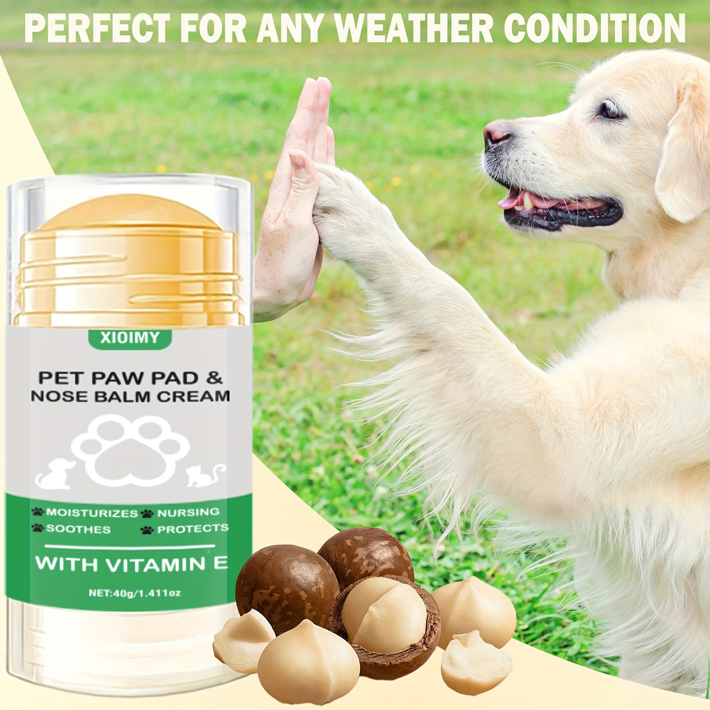 Portable  Pet Paw Pad & Nose Balm Cream