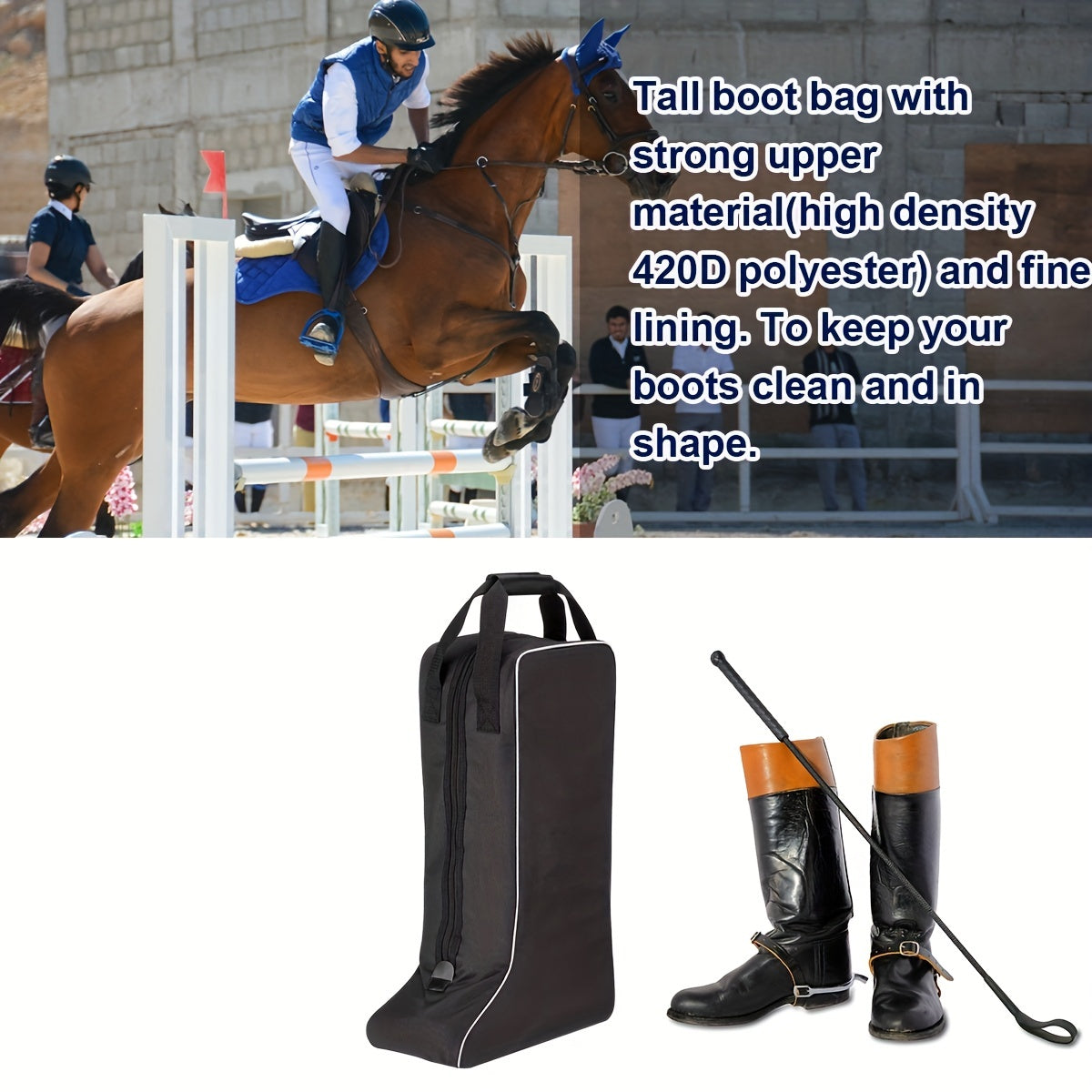Long Equestrian Boots - High-density