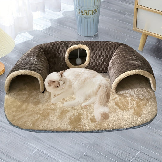 3-in-1 Cosy Cat Tunnel Bed