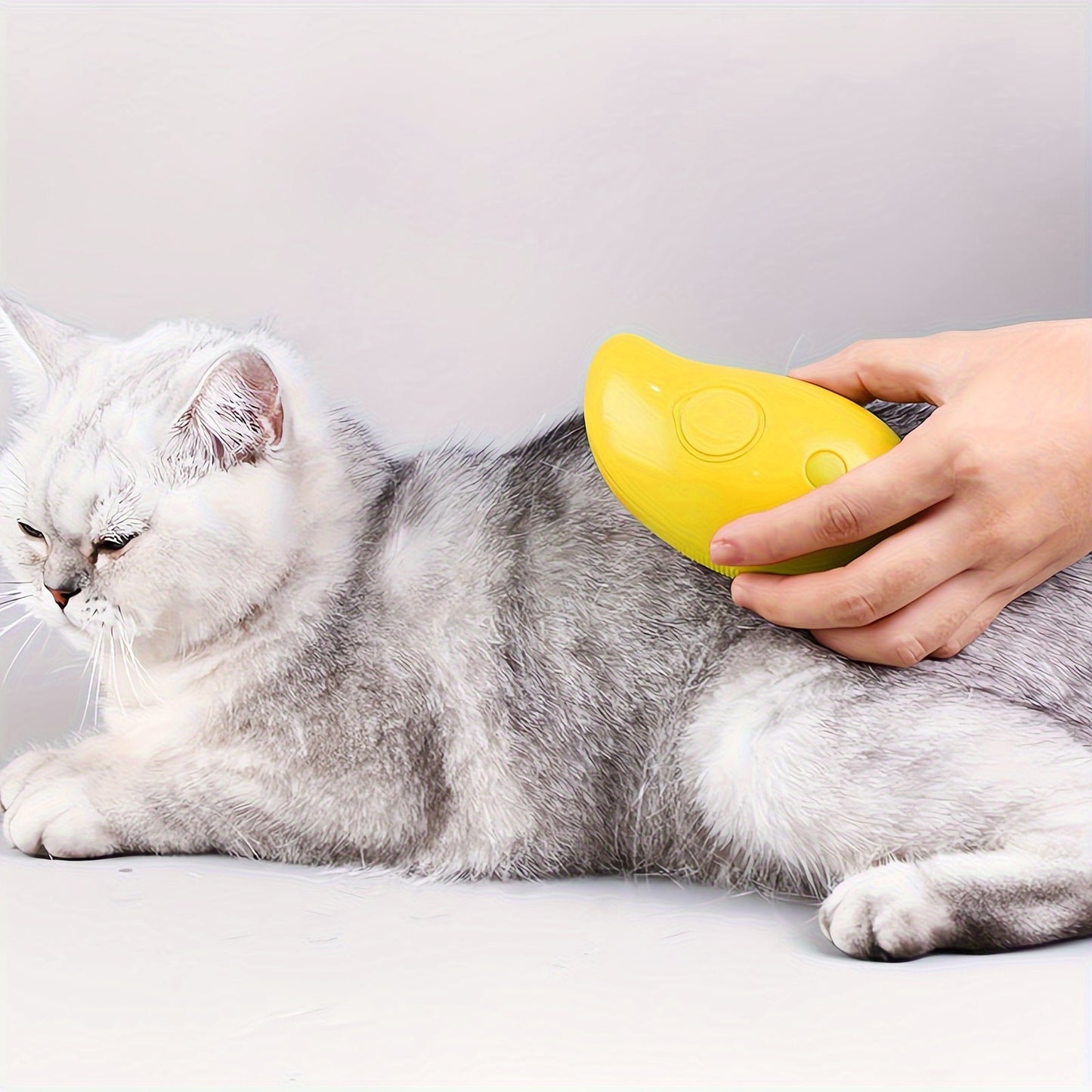 USB Rechargeable Self-Cleaning Steam Cat Brush
