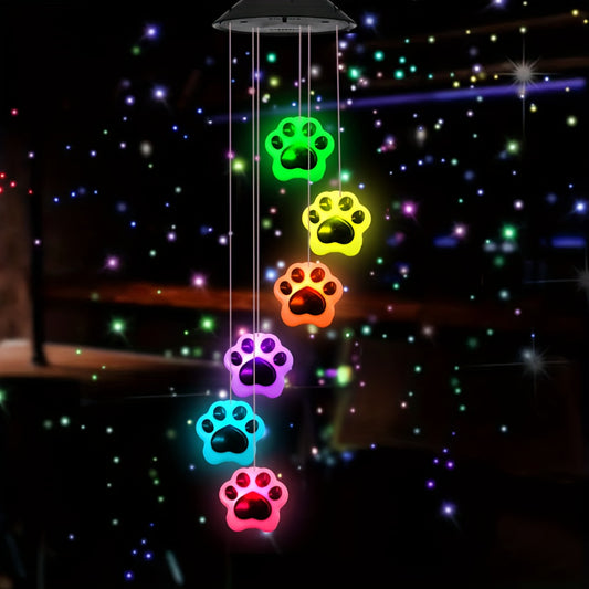 Solar-Powered Colour-Changing Paw Print