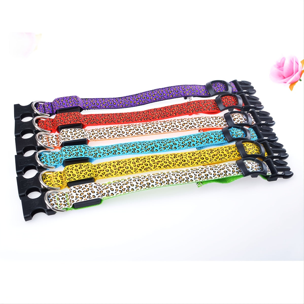 Leopard Print LED Collar for Dogs and Cats