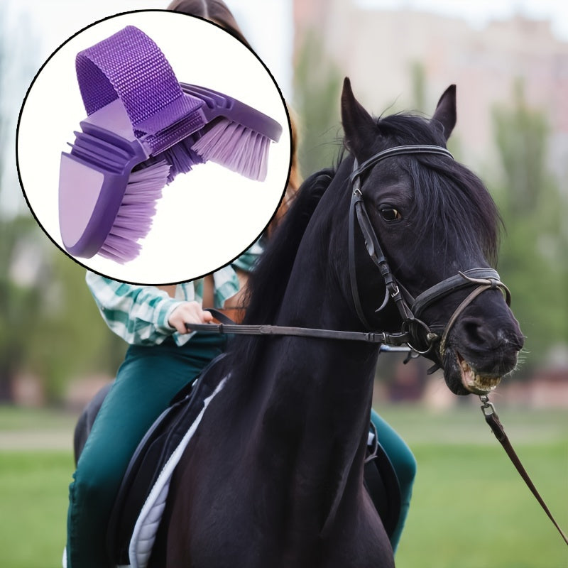 Versatile Soft Bristle Horse Brush