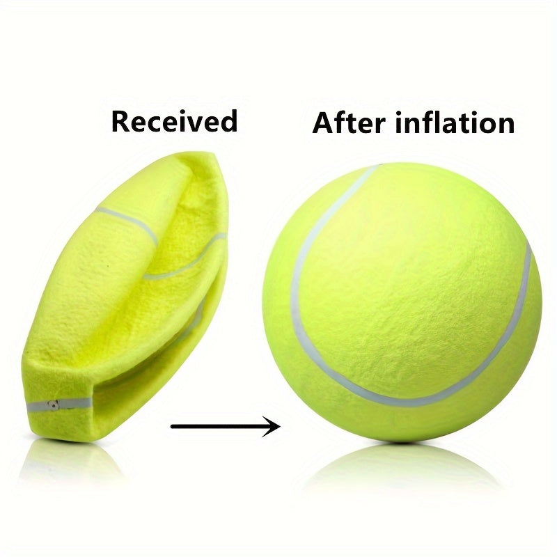 Large Interactive Tennis Ball Dog Toy