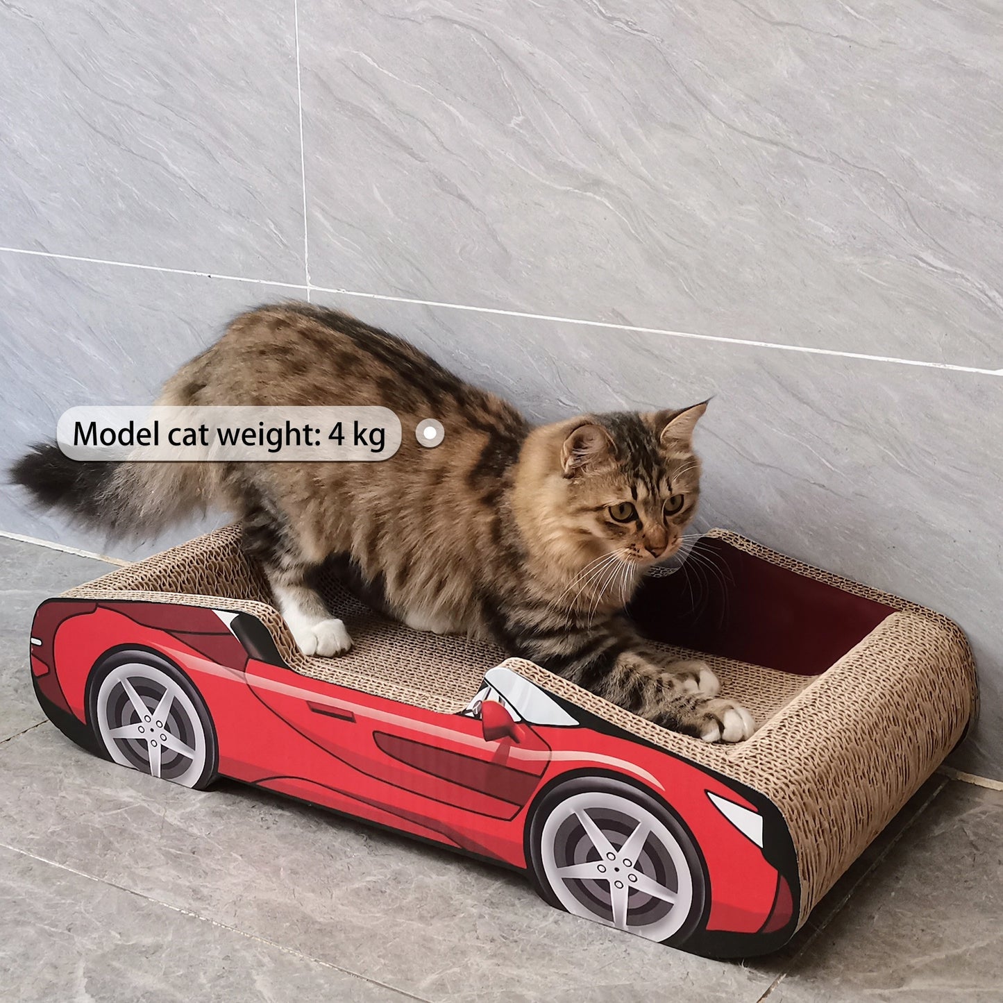 Red Sports Car Cat Scratcher Lounge