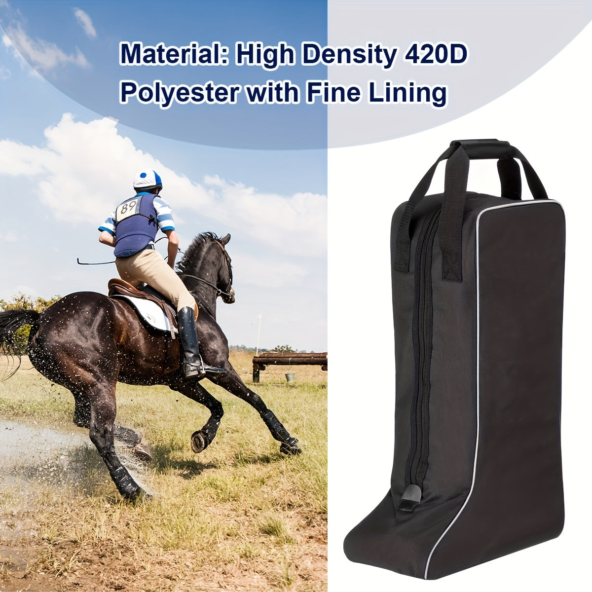Long Equestrian Boots - High-density