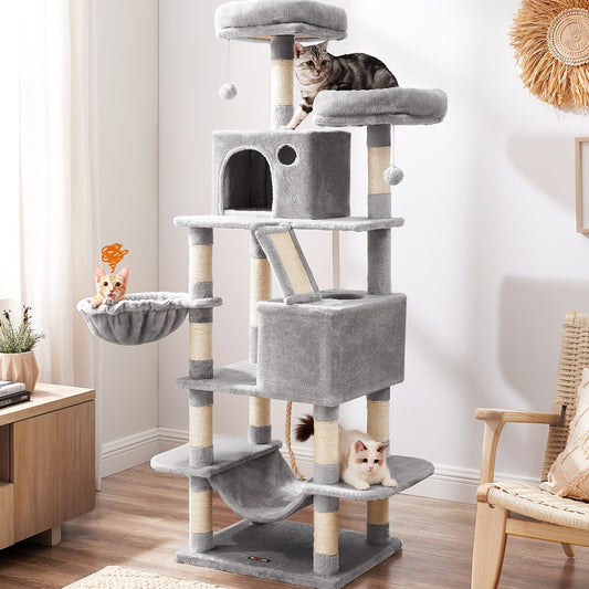 168 cm Large Cat Tower with 13 Scratching Posts