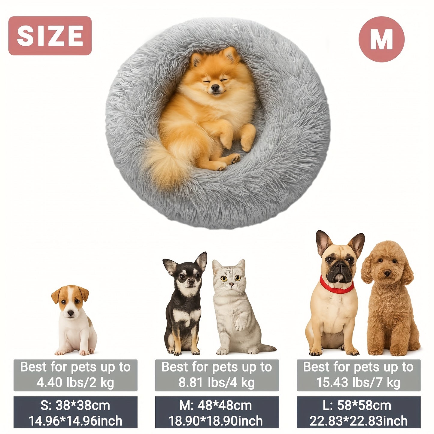 Comfortable Donut Dog/Cats Beds