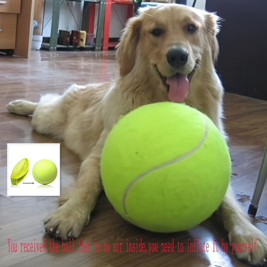 Large Interactive Tennis Ball Dog Toy