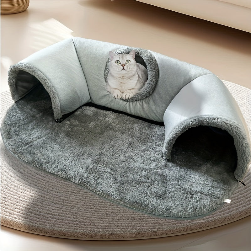 3-in-1 Cosy Cat Tunnel Bed