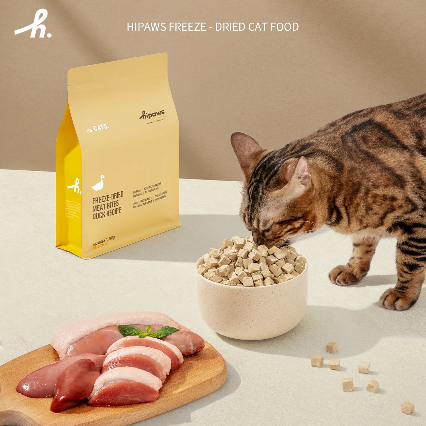 Hipaws Complete Natural Duck Recipe