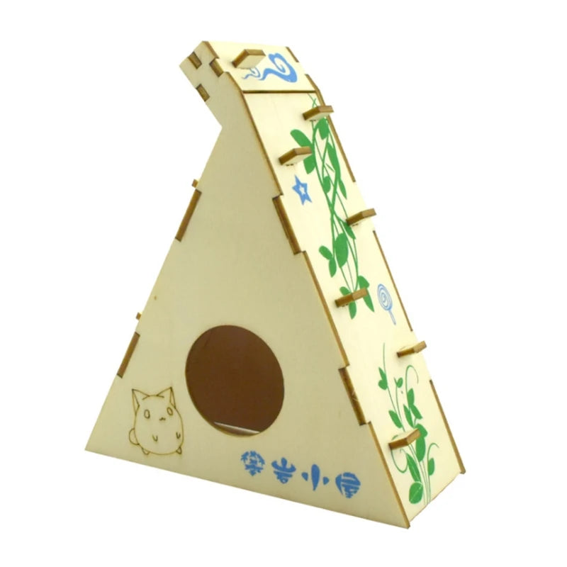 Hamster Maze Wooden Tube