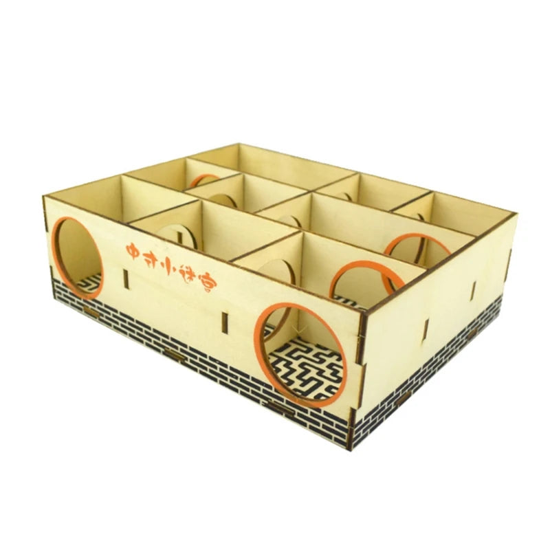 Hamster Maze Wooden Tube
