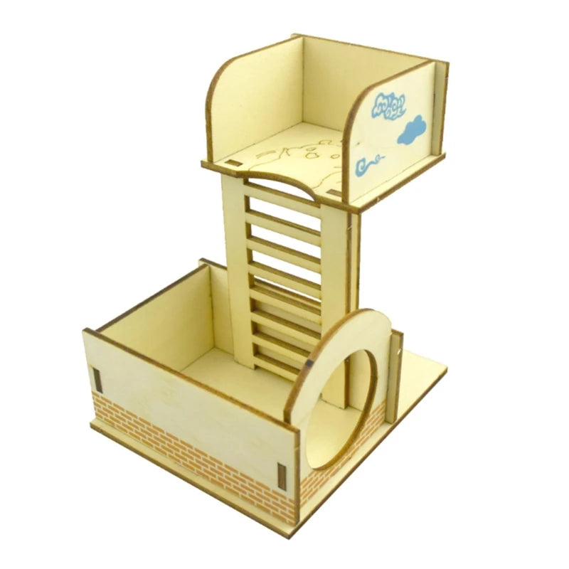Hamster Maze Wooden Tube