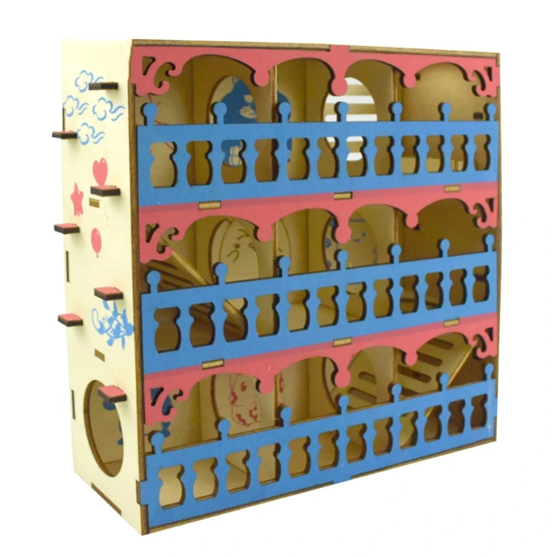 Hamster Maze Wooden Tube