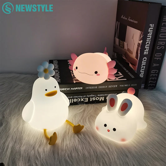 Cute Axolotl Night Light
