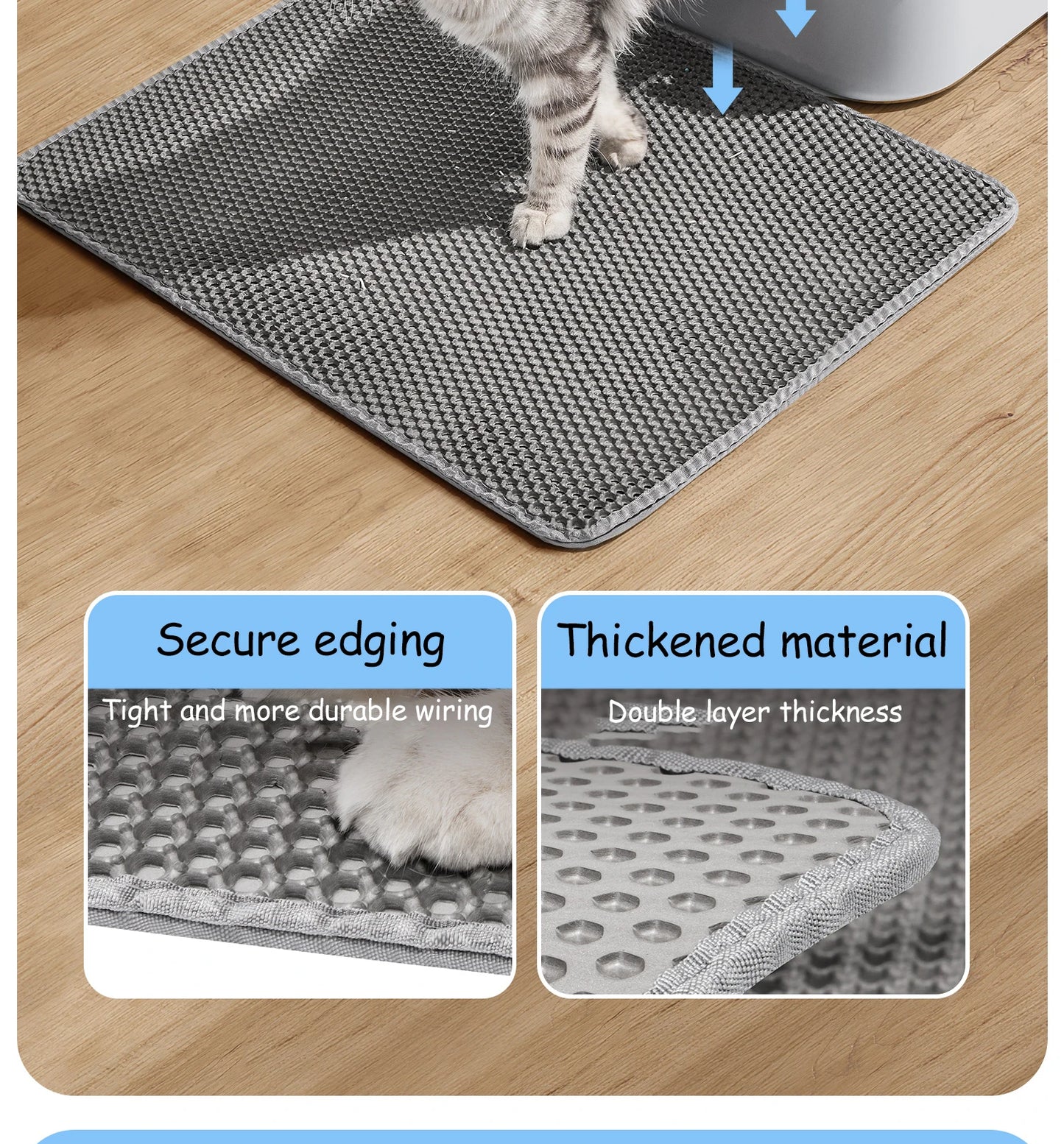 Large Waterproof Cat Litter Mat