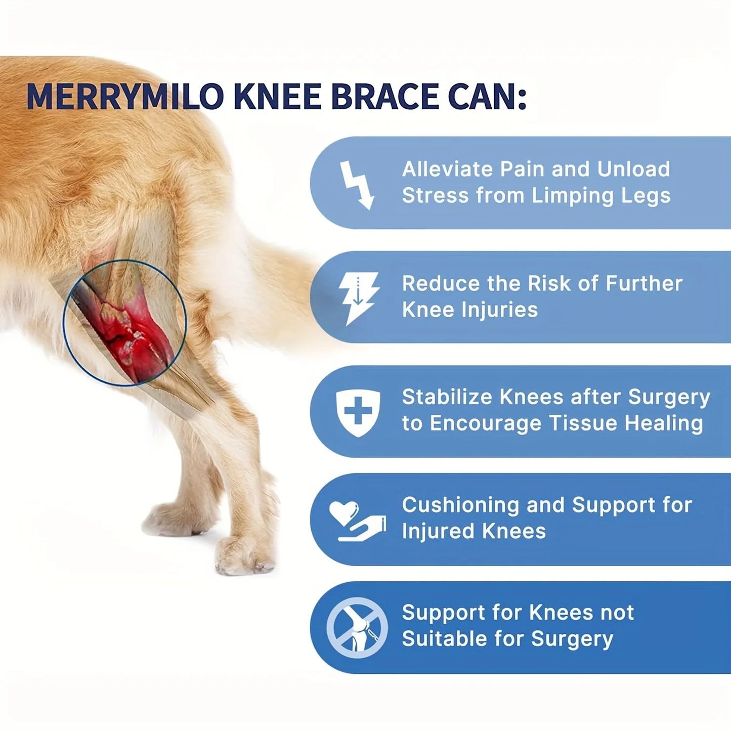 Adjustable Canine Rear Leg Brace
