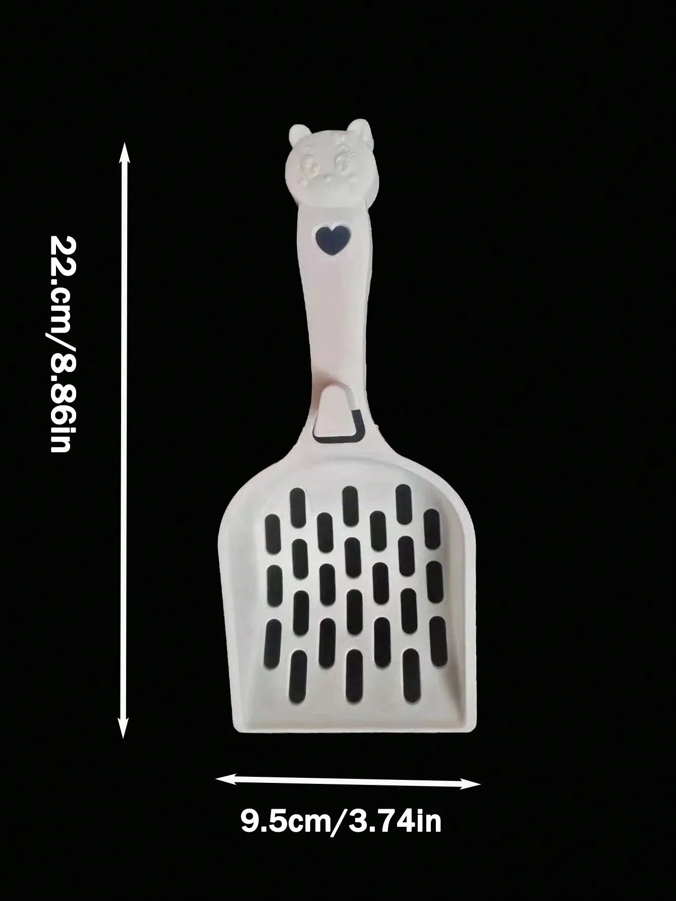 Semi-closed splash-proof litter box (with litter scoop)