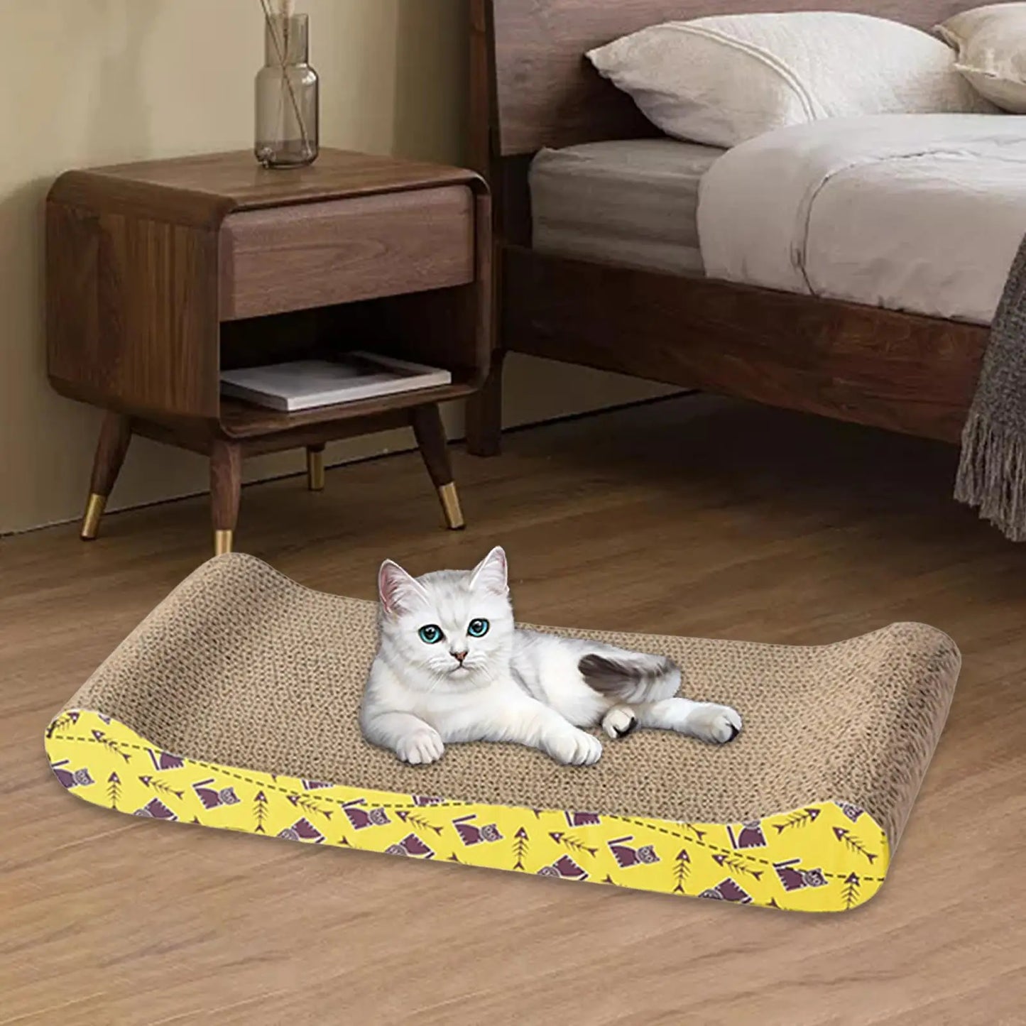 Cat Scratching Board Bed