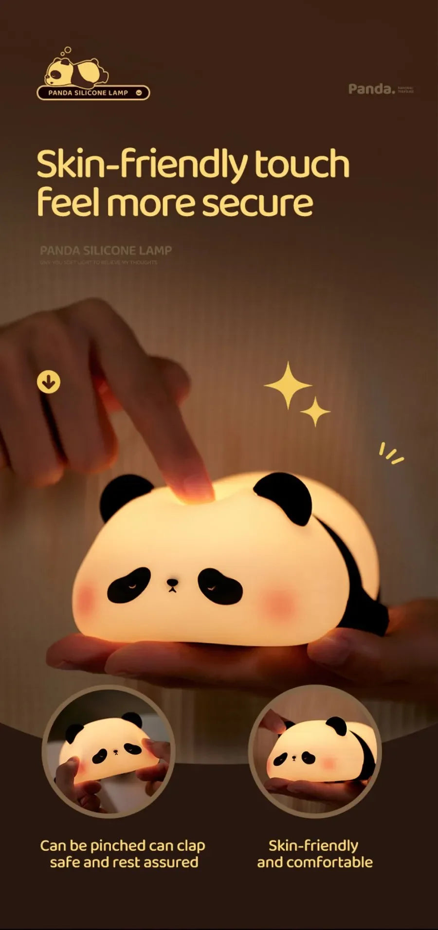 Cute LED Night Light Panda Sheep Rabbit
