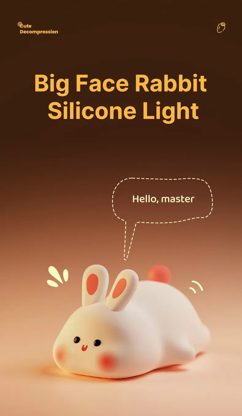 Cute LED Night Light Panda Sheep Rabbit