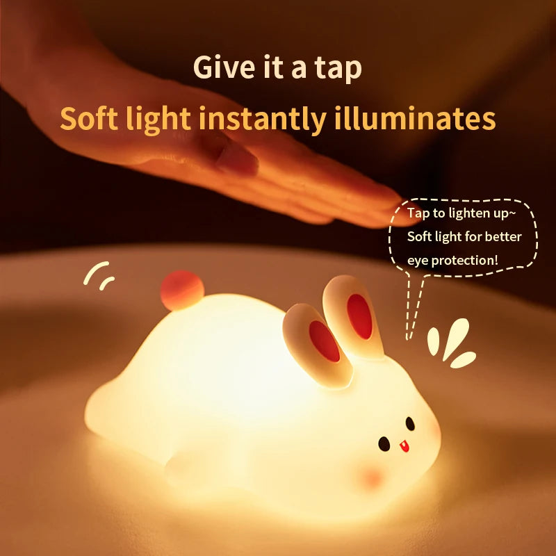 Cute Animal - shape Silicone Night Light