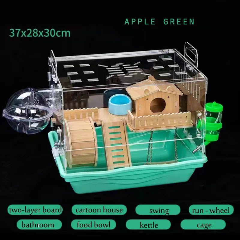 Acrylic Hamster House Cage