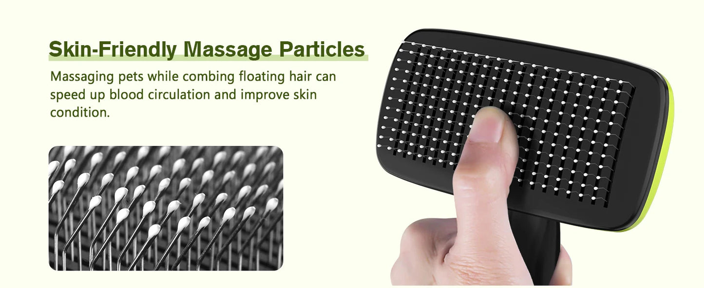 Self-Cleaning Slicker Brush