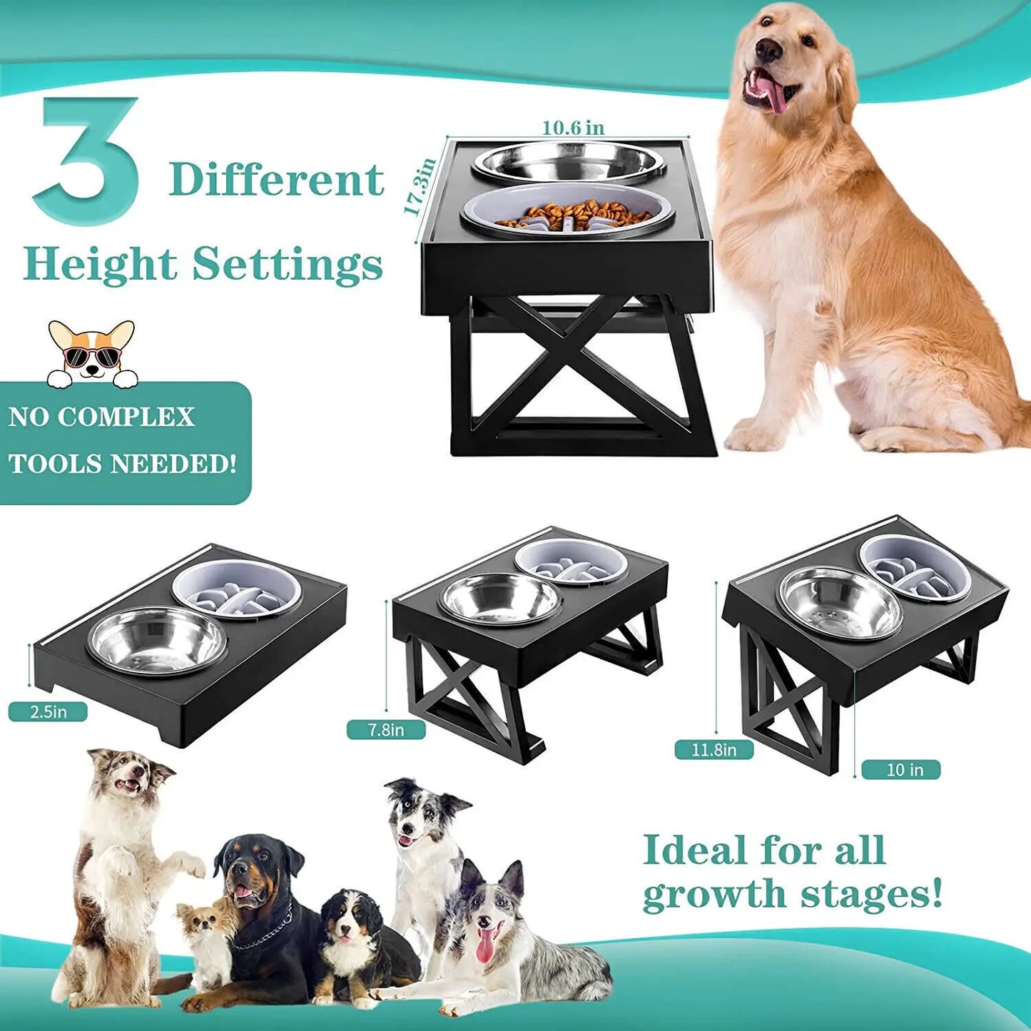 Raised Pet Bowls